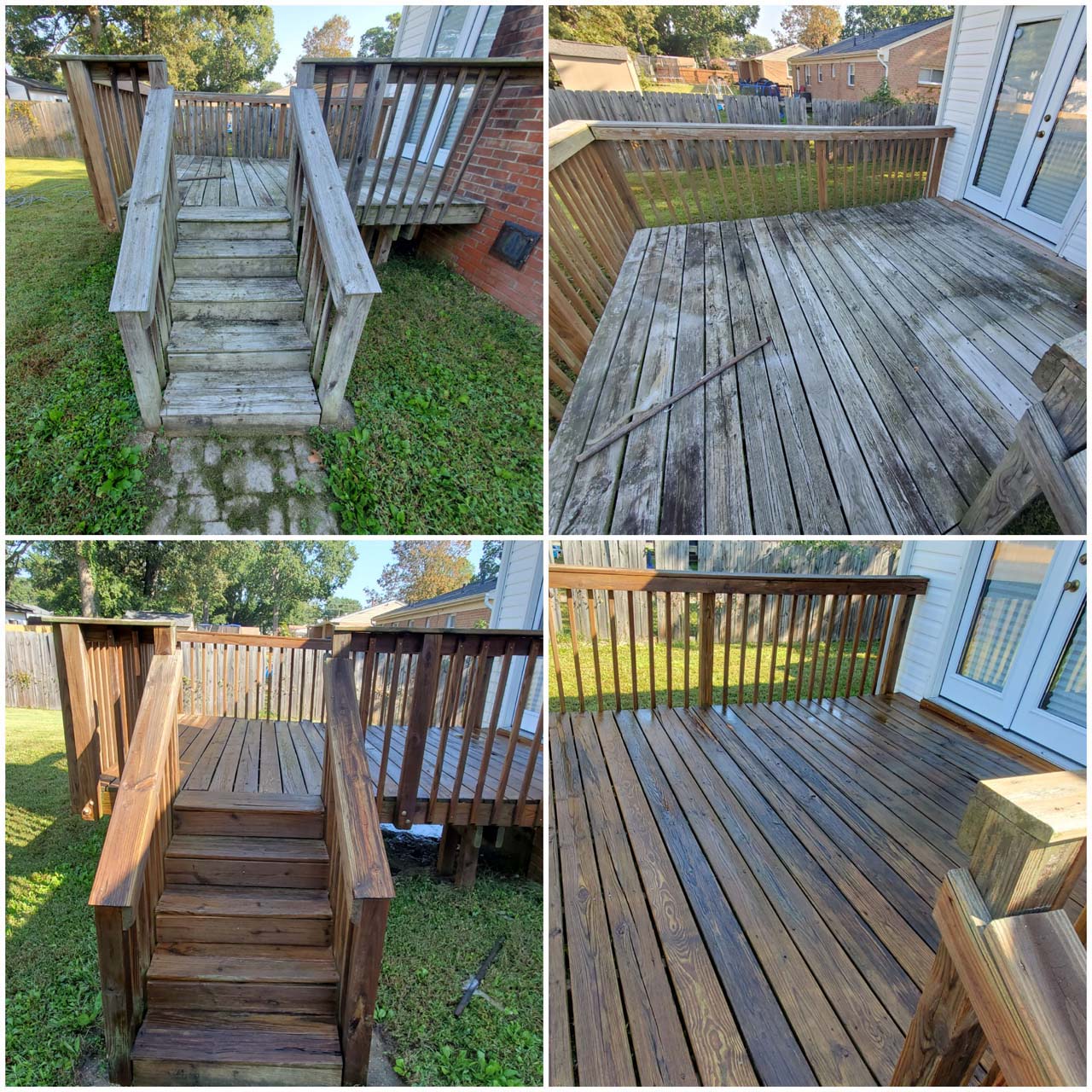 Before & after of Deck